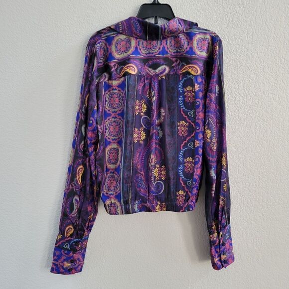 Free People Lana Printed Top M New - Picture 7 of 11